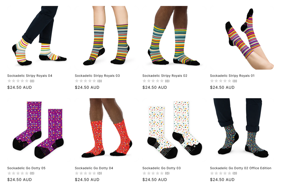 Unveiling the Sockadelic Sensations: Go Dotty, Royal Stripes, and For the Office!