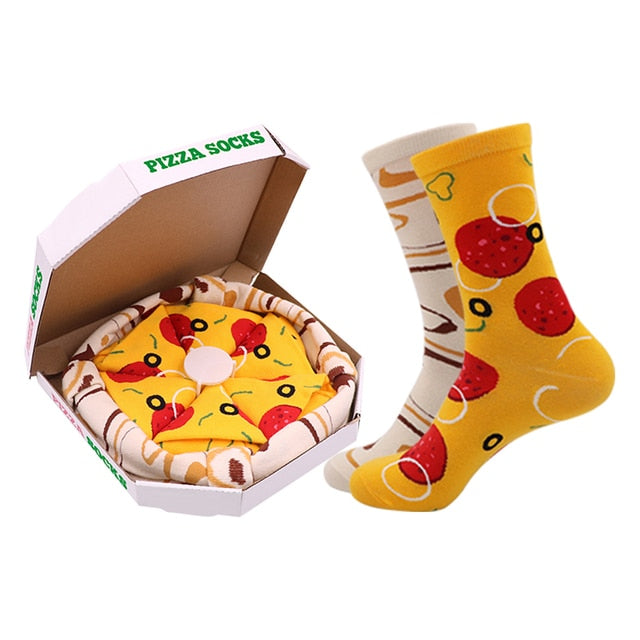Pizza Socks Gift Box
