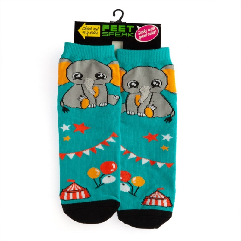 Elephant Feet Speak Socks